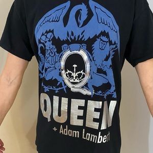 Queen + Adam Lambert tour cotton T-shirt. Medium size men’s or large women’s.